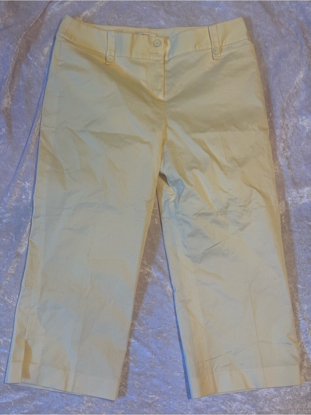 LOFT Petite Pale Yellow Dress Pants